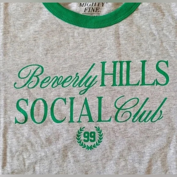 NWT- Small Beverly Hills Social Club 
Ringer T Shirt - Picture 2 of 6